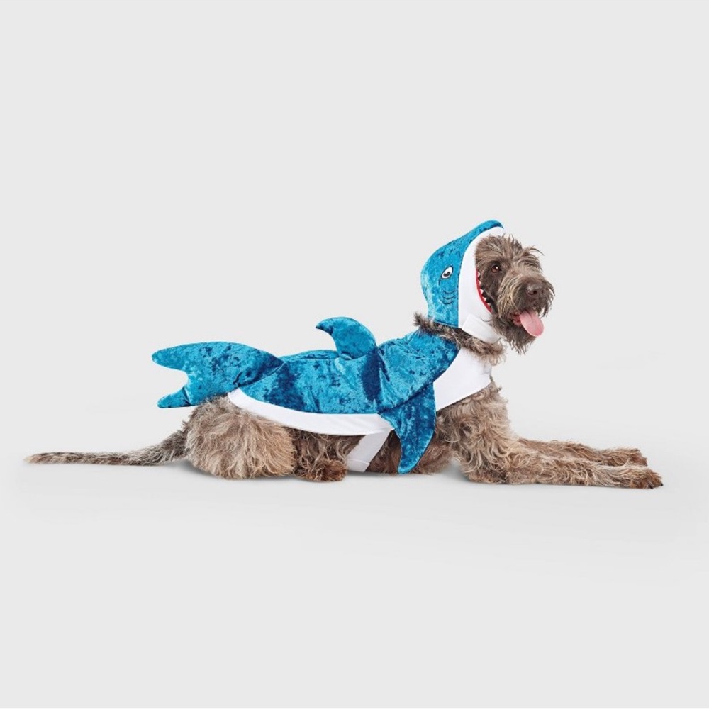 Blue Shark Dog Costume Pet Outfit